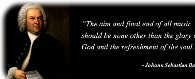 (con't from Part II)
Music is a great gift of God, but, in spite of the famous quote by J.S. Bach (photo), there are organists today who are in denial that such a thing as the music ministry even exists -- mainly because they feel, wrongly, that the title 