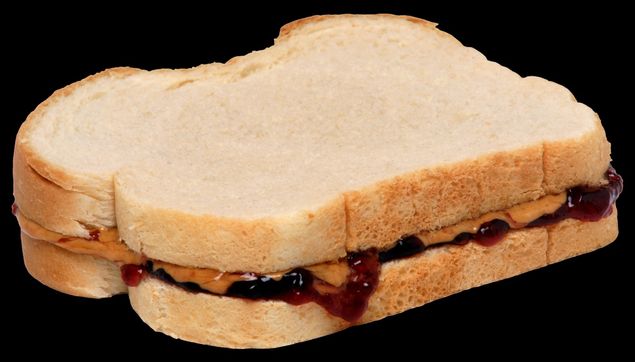 Some things go good together.
Like peanut butter and jelly (photo).
Some things don't.
Like insomnia and a flawless musical memory.
Rule Number One About Playing Well Tomorrow:  get some sleep tonight.